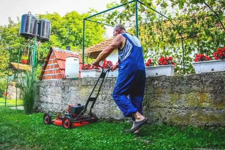 How to minimize damage if a lawn mower gets wet