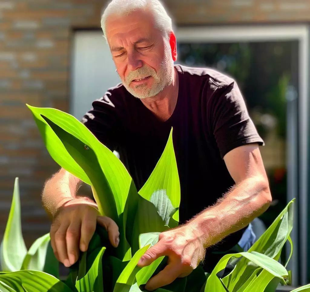 Oriental lily leaves turning yellow