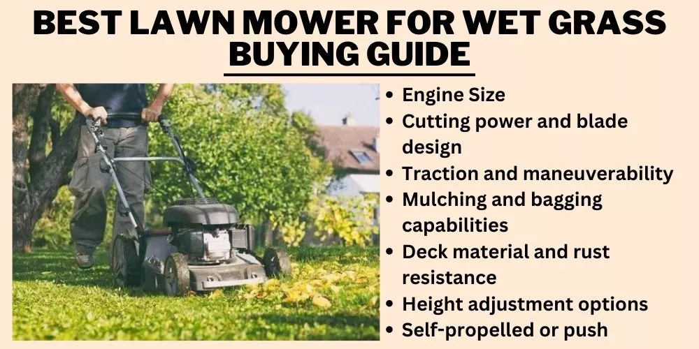 Best Lawn Mower for Wet Grass Buying Guide