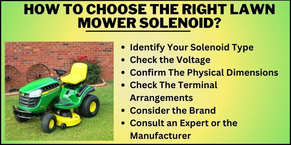 How to choose the right lawn mower solenoid